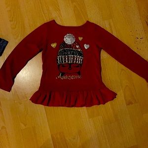 I’m Pretty Awesome penguin long sleeve red shirt